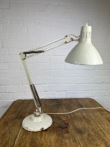 A MID CENTURY ANGLEPOISE LAMP BY 'THOUSAND AND ONE LAMPS LTD', 68cm H