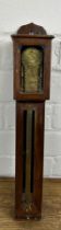 A 19TH CENTURY BAROMETER WITH WOODEN CASE,