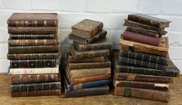 A COLLECTION OF DECORATIVE LEATHER BINDINGS (QTY)