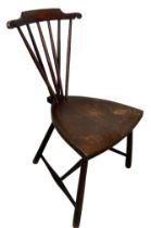 AN ARTS AND CRAFTS CHAIR, 74cm x 42cm x 36cm