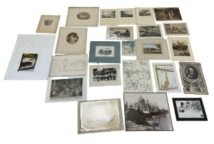 A COLLECTION OF PRINTS, WATERCOLOURS, ETCHINGS AND ENGRAVINGS (24) Largest sheet size 66cm x 50cm To