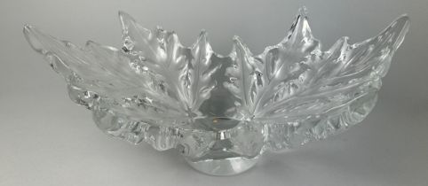 MARK LALIQUE (FRENCH 1900-1977) A LARGE LALIQUE CRYSTAL 'CHAMPS ELYSEES' CENTRE BOWL, Signed to