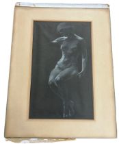 EDWARD ROBERT HUGHES (1851-1914) 'NUDE' STUDY OF A LADY, Signed bottom left in pencil E.R. Hughes.