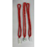 CORAL NECKLACES WITH JADE