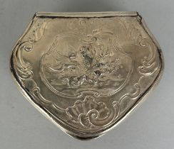 A GEORGIAN SILVER BOX MARKS FOR 'RD', Weight: 43.9gms