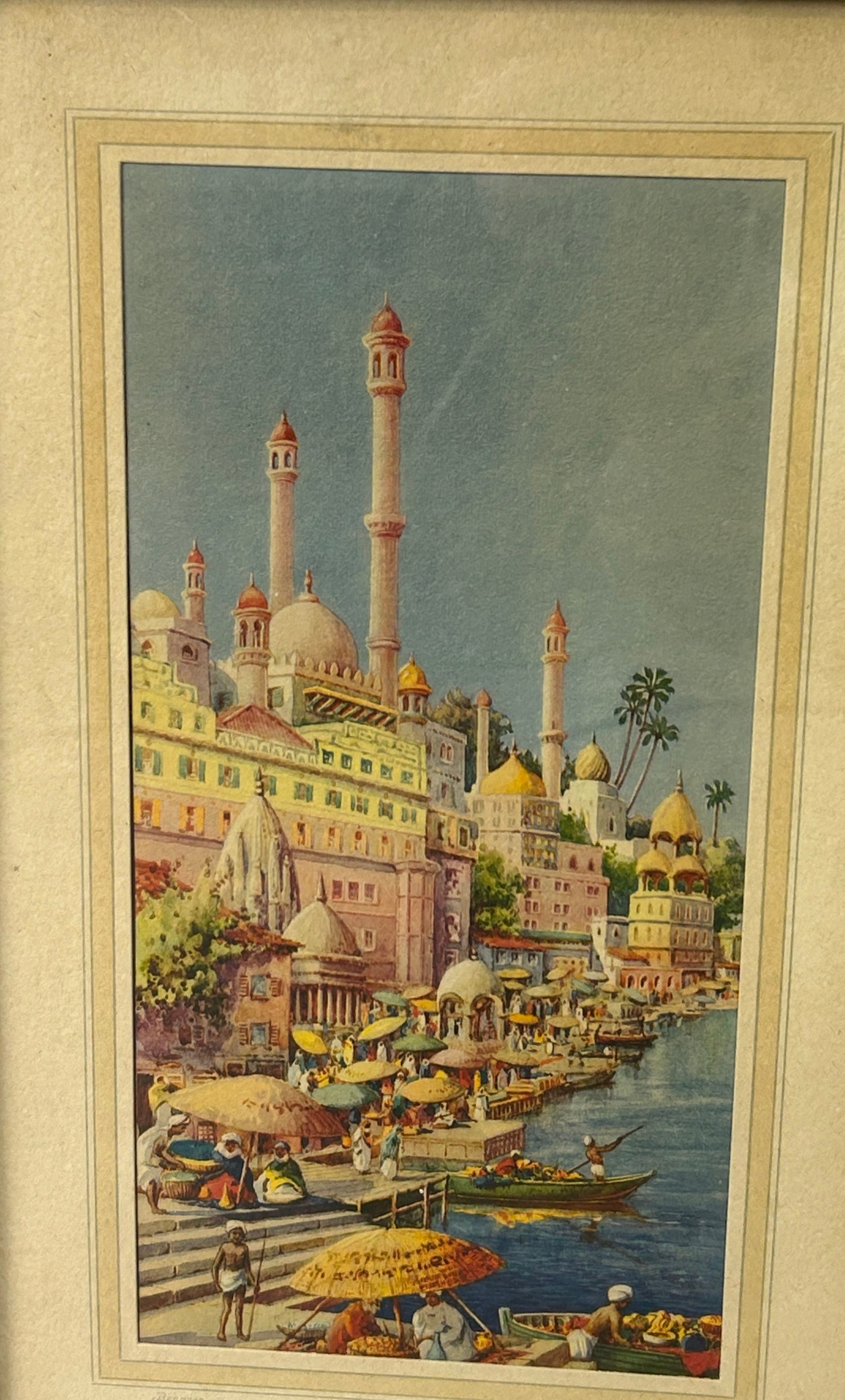 JOHN WRIGHT: A PAIR OF LITHOGRAPHS DEPICTING VIEWS OF INDIA (2), 33cm x 16cm each. Mounted in frames - Image 3 of 5