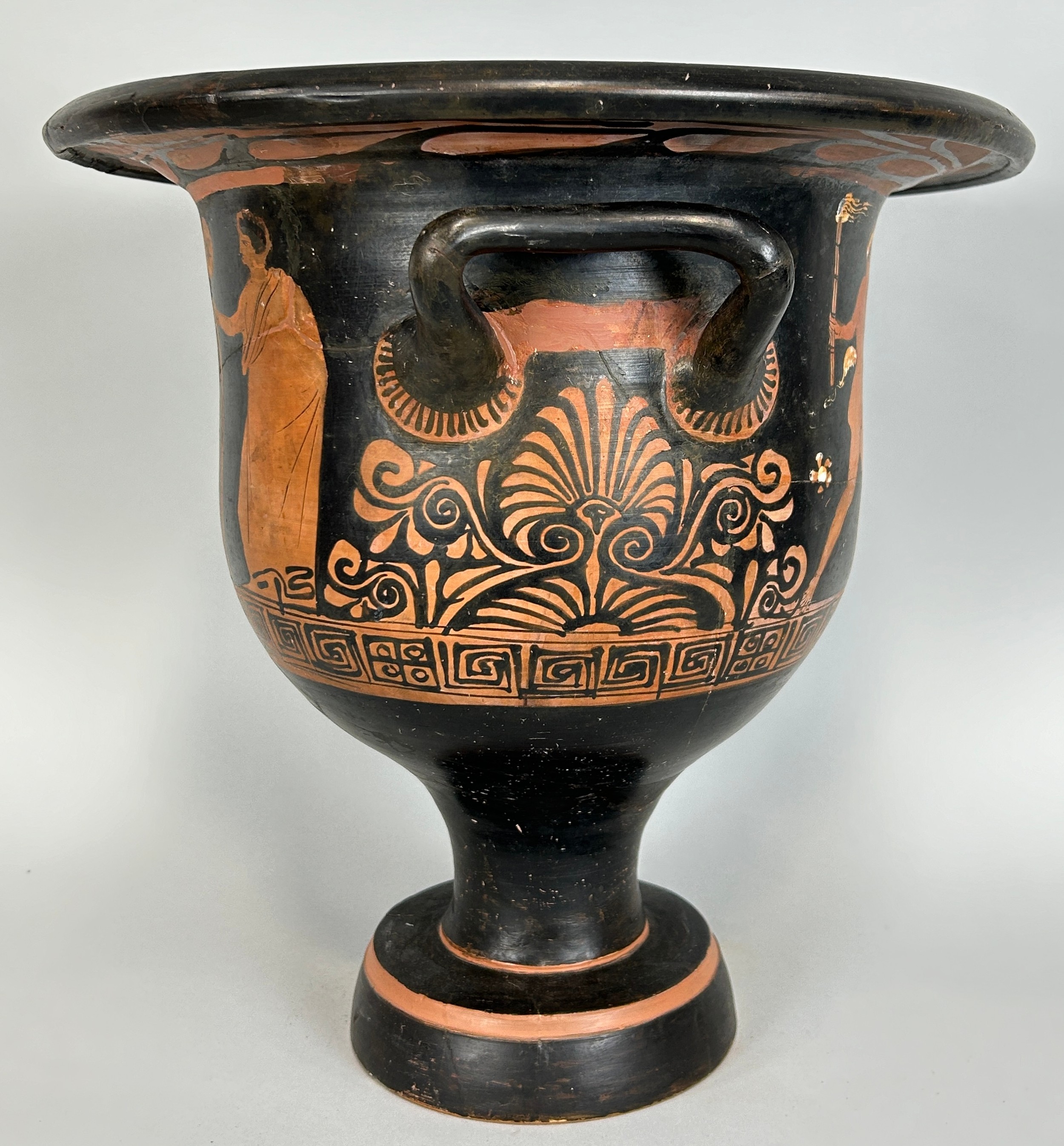 AN APULIAN POTTERY BELL KRATER ATTRIBUTED TO THE BARLETTA PAINTER CIRCA 4TH CENTURY BC, 37.8cm H x - Image 7 of 12