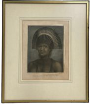 TOPOGRAPHICAL INTEREST: 'POULAHO, KING OF THE FRIENDLY ISLANDS', BY J WEBBER CIRCA 1785, Original