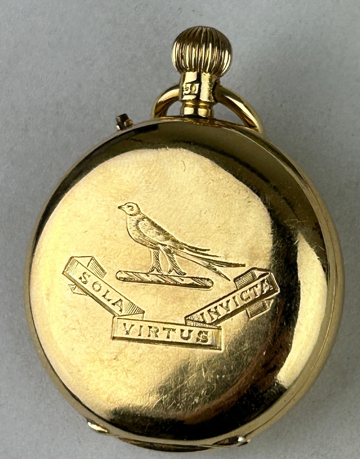 AN 18CT GOLD POCKET WATCH LABELLED 'MANOAH RHODES AND SONS', WEIGHT 32GMS - Image 4 of 6