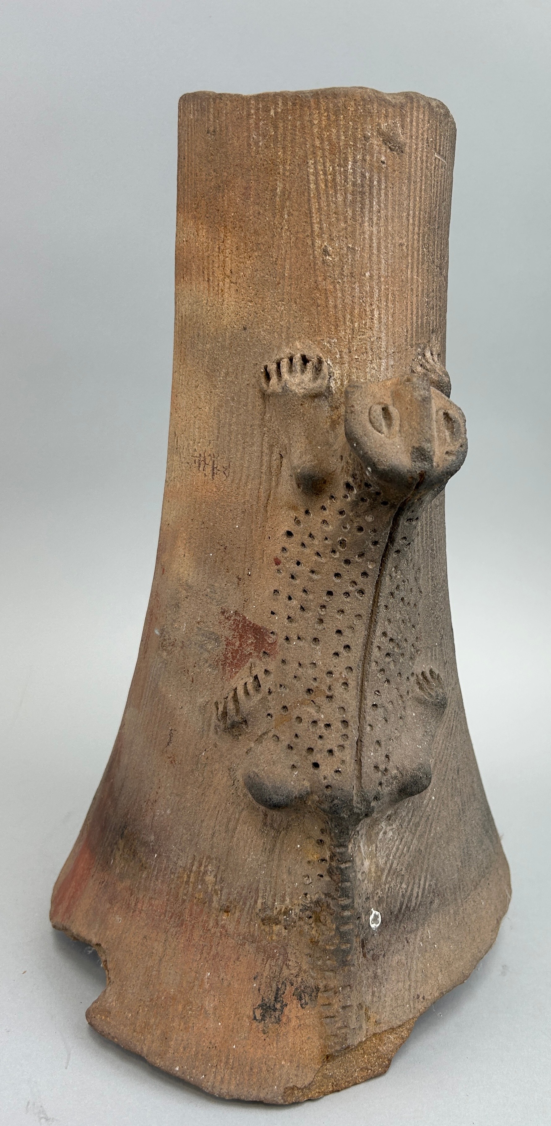 A LARGE PRE COLUMBIAN TERRACOTTA LIZARD VASE, From Costa Rica / Panama. 33cm x 19cm Circa 800-1500 - Image 2 of 5