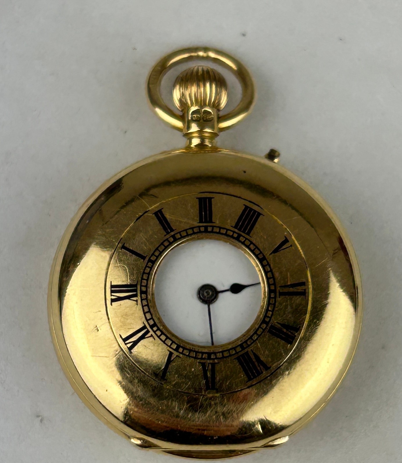 AN 18CT GOLD POCKET WATCH LABELLED 'MANOAH RHODES AND SONS', WEIGHT 32GMS - Image 3 of 6