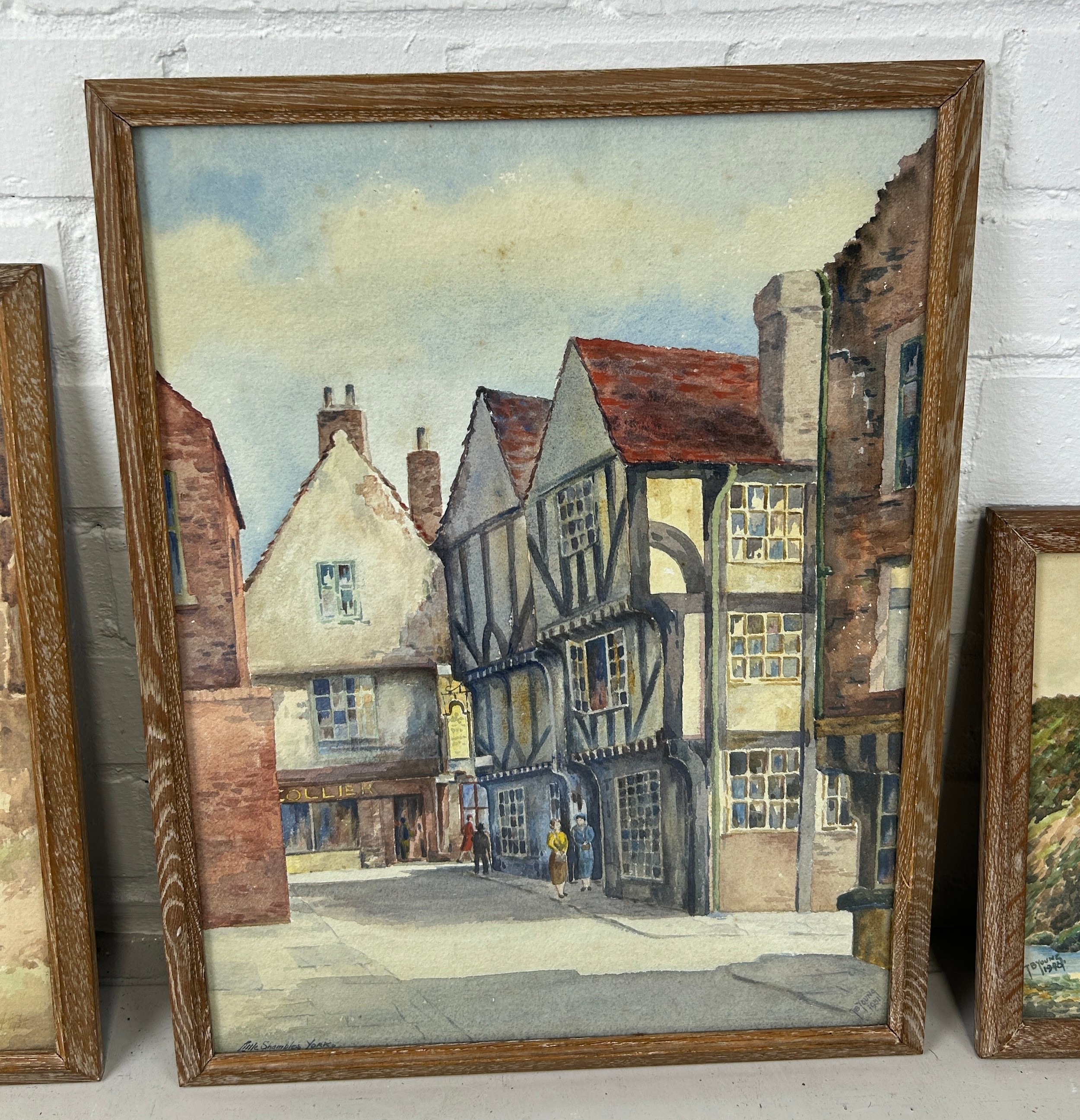 A GROUP OF FOUR WATERCOLOURS (4), To include two signed 'T.B. Young' and dated 1949-1951, one - Image 3 of 6