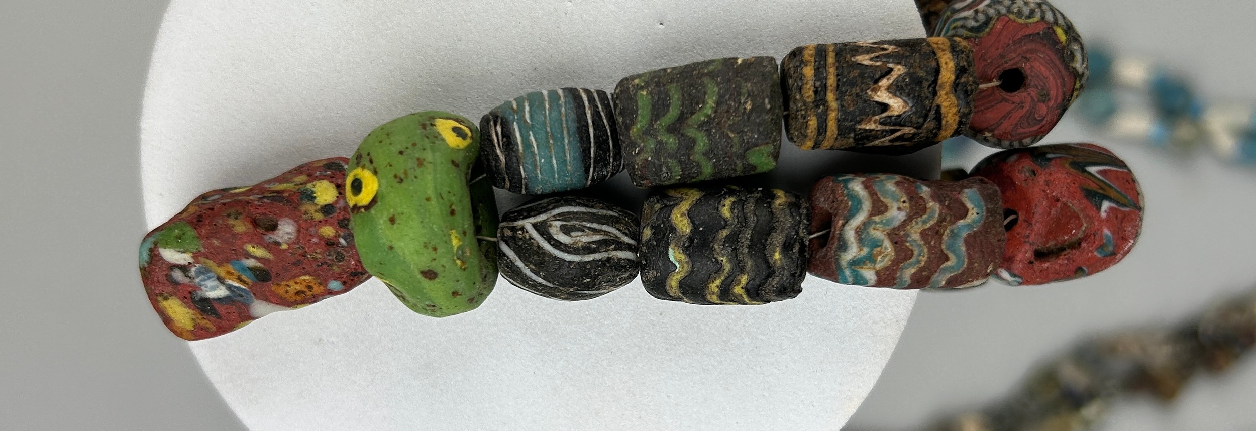 A GROUP OF FOUR POLYCHROME MOSAIC GLASS BEAD NECKLACES, HELLENISTIC TO ISLAMIC PERIOD CIRCA 4TH - Image 11 of 14