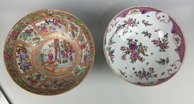 TWO CHINESE CERAMIC BOWLS, 18TH AND 19TH CENTURY (2), Largest 30cm x 13cm