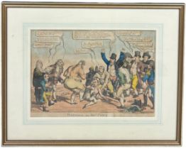 BOXING / PUGILIST INTEREST: CHARLES WILLIAMS (ACTIVE 1796-1830): A SATIRICAL PRINT 'BOXIANA OR THE