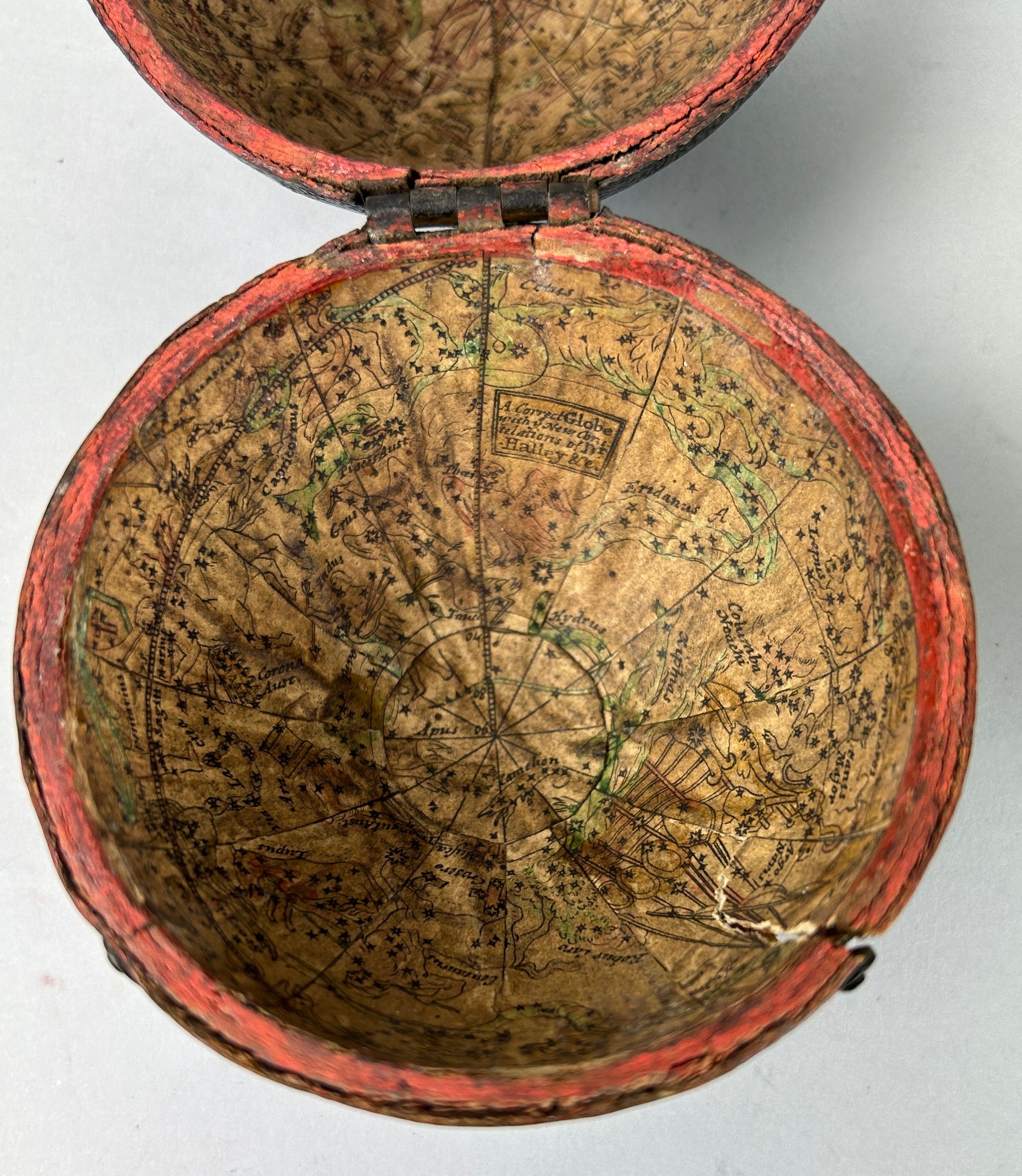 POCKET GLOBE: A CORRECT POCKET GLOBE WITH NEW INSTALLATIONS BY HALLEY AND CO CIRCA LATE 18TH CENTURY - Image 6 of 18