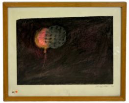 FRANCIS TAYLOR: A MIXED MEDIA PAINTING ON PAPER TITLED 'BALOON', Dated 2006. 41cm x 30cm Mounted