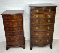 A BACHELORS CHEST OF DRAWERS ALONG WITH ANOTHER SIMILAR (2), Largest 115cm x 61cm x 45cm
