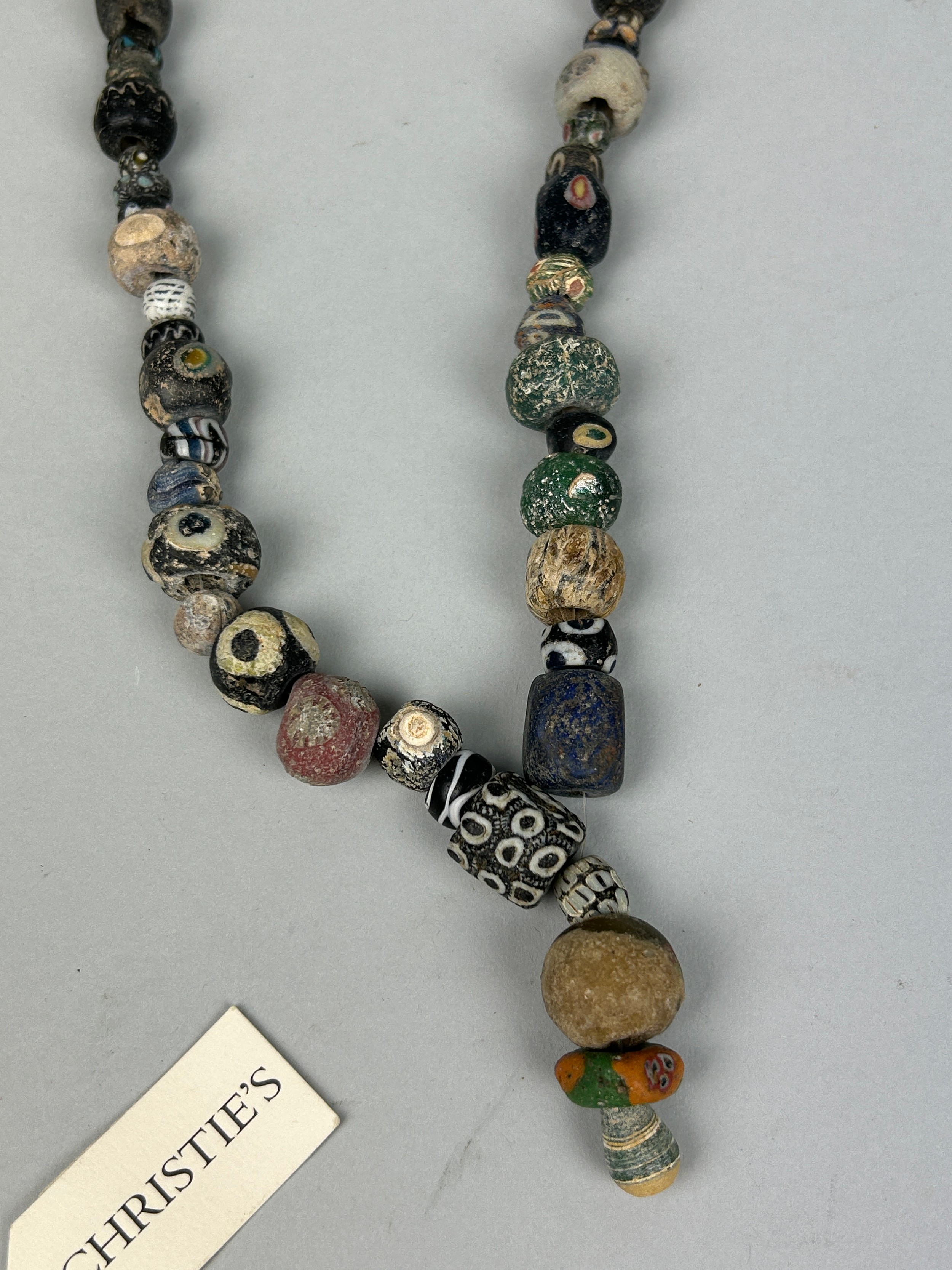 A GROUP OF FOUR POLYCHROME MOSAIC GLASS BEAD NECKLACES, HELLENISTIC TO ISLAMIC PERIOD CIRCA 4TH - Image 7 of 14