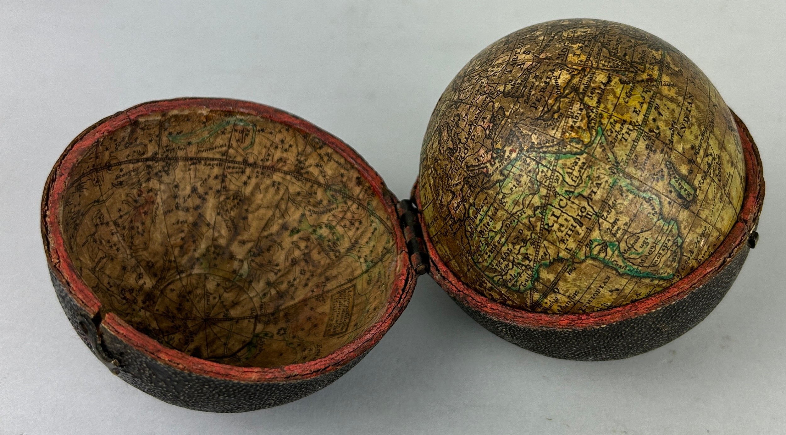 POCKET GLOBE: A CORRECT POCKET GLOBE WITH NEW INSTALLATIONS BY HALLEY AND CO CIRCA LATE 18TH CENTURY - Image 3 of 18