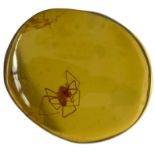 A SPIDER FOSSIL IN DINOSAUR AGED BURMESE AMBER A highly detailed spider in cretaceous amber.