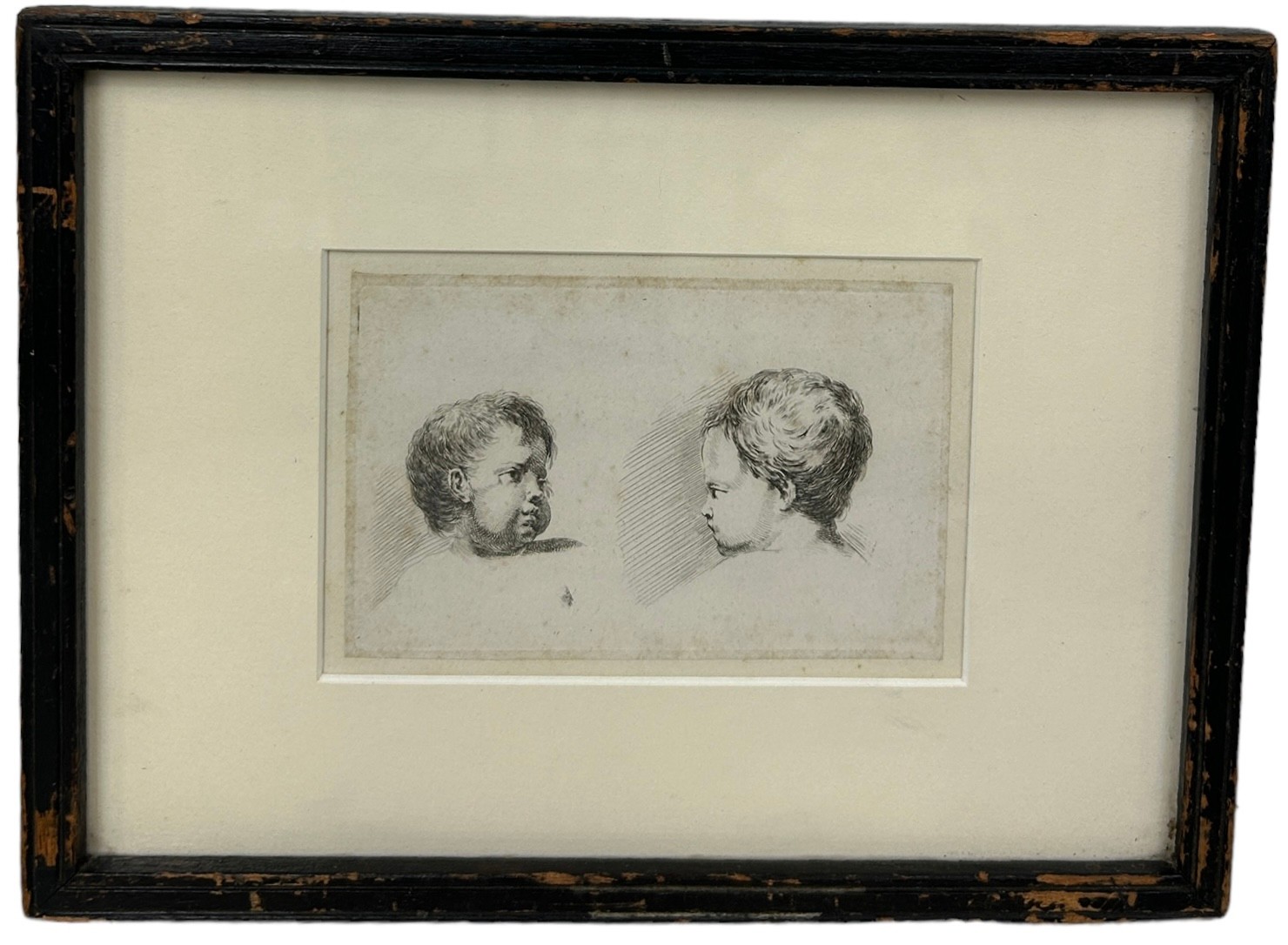 AFTER STEFANO DELLA BELLA (ITALIAN 1610-1664): A PAIR OF ETCHINGS DEPICTING PUTTI (2), 14cm x 10cm - Image 2 of 3