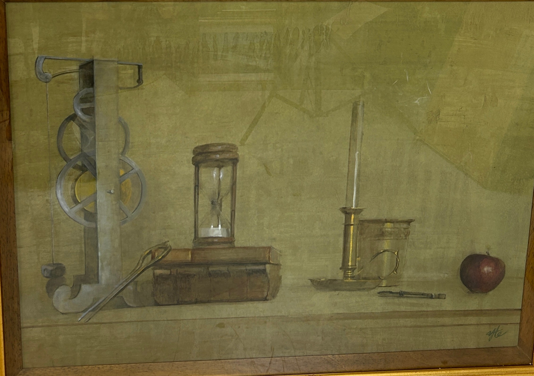 A PAIR OF OIL PAINTINGS ON CANVAS DEPICTING ALCHEMIST SCENE (2), Mounted in frames and glazed. - Image 2 of 5