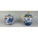 TWO CHINESE 18TH OR 19TH CENTURY TEA POTS, Largest 22cm x 12cm