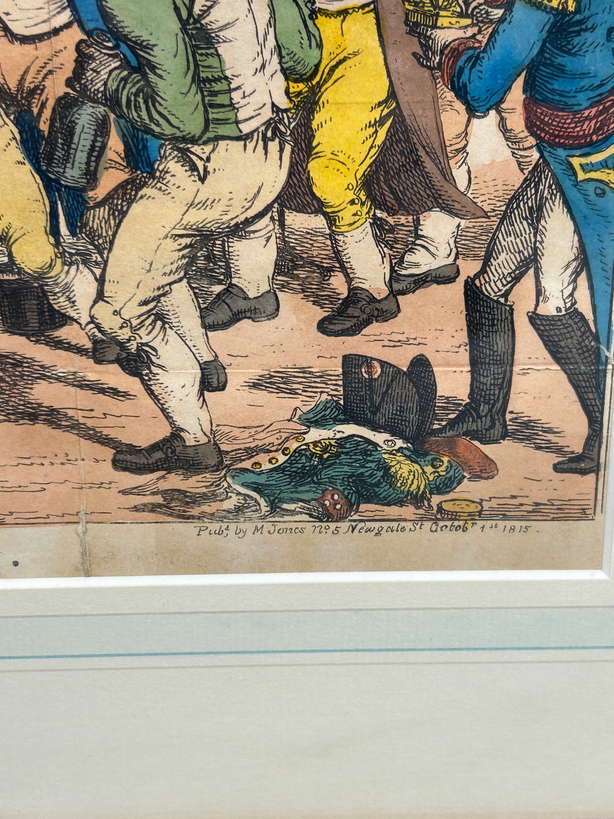 BOXING / PUGILIST INTEREST: CHARLES WILLIAMS (ACTIVE 1796-1830): A SATIRICAL PRINT 'BOXIANA OR THE - Image 3 of 4