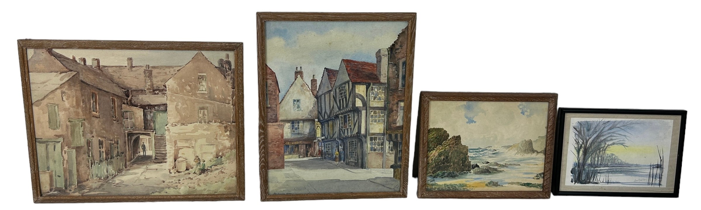 A GROUP OF FOUR WATERCOLOURS (4), To include two signed 'T.B. Young' and dated 1949-1951, one