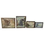 A GROUP OF FOUR WATERCOLOURS (4), To include two signed 'T.B. Young' and dated 1949-1951, one