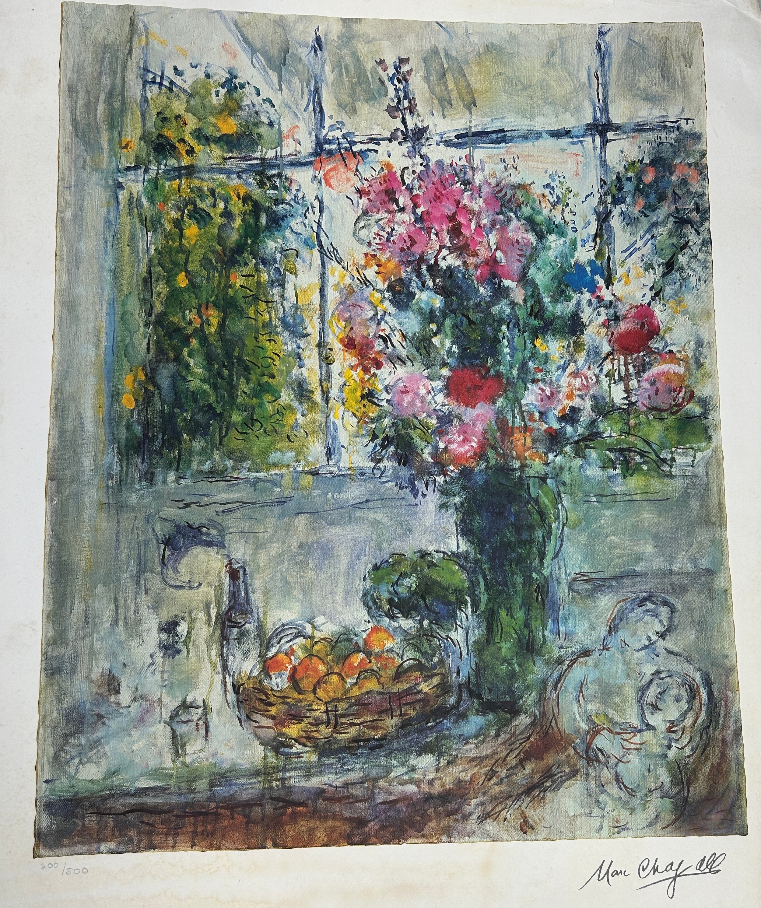 MARC CHAGALL (1887-1985) A LITHOGRAPH, PENCIL NUMBERED EDITION, SIGNED IN THE PLATE, Sheet size 80cm - Image 2 of 4