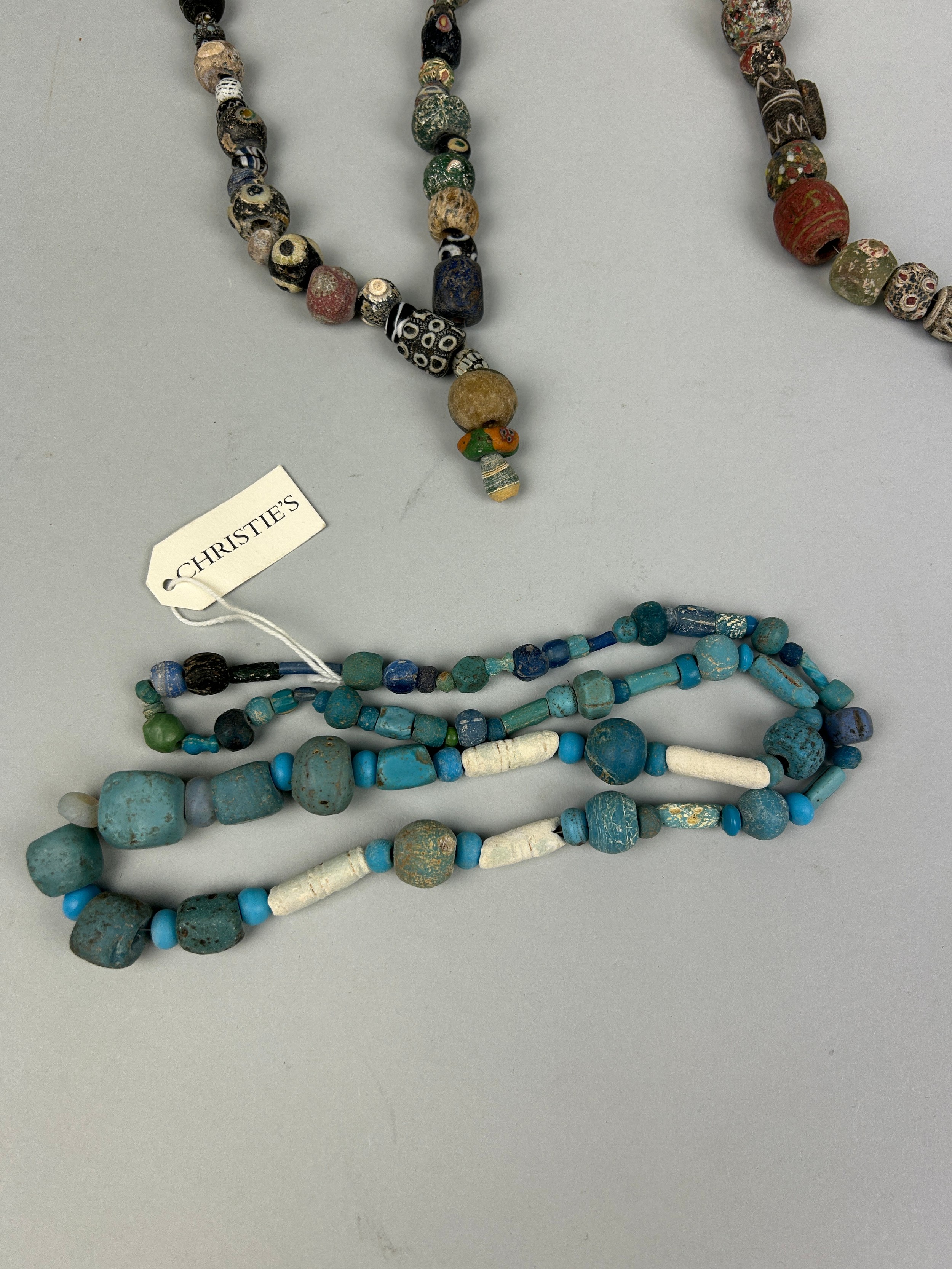 A GROUP OF FOUR POLYCHROME MOSAIC GLASS BEAD NECKLACES, HELLENISTIC TO ISLAMIC PERIOD CIRCA 4TH - Image 8 of 14