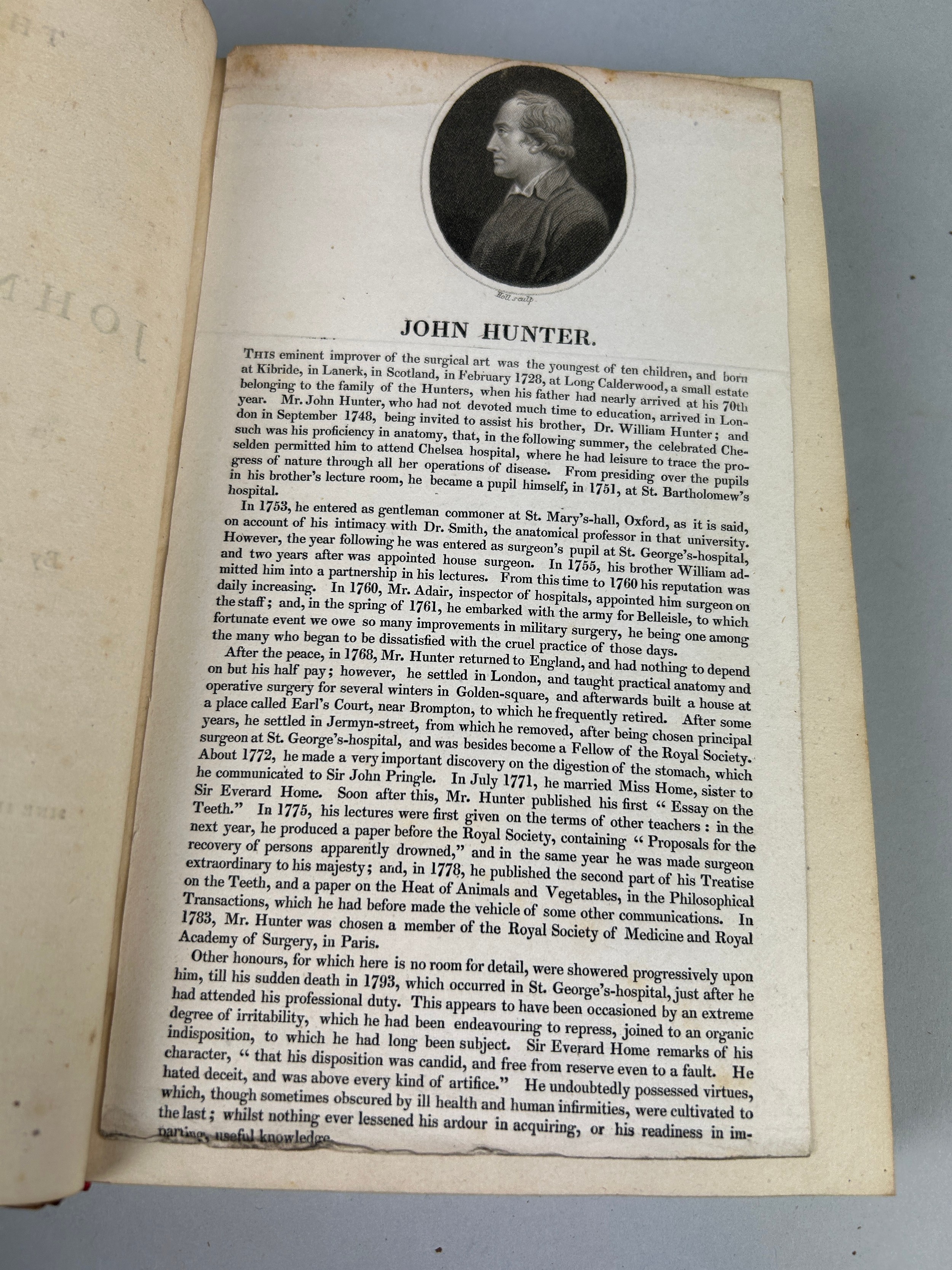 THE LIFE OF JOHN HUNTER, JESSE FOOT (SURGEON) LONDON, T.BECKET, PALL MALL, FIRST EDITION 1794, - Image 5 of 12