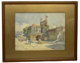 ERNEST GEORGE (1839-1922): A 19TH CENTURY WATERCOLOUR PAINTING ON PAPER 'AHMEDABAD': AN INDIAN