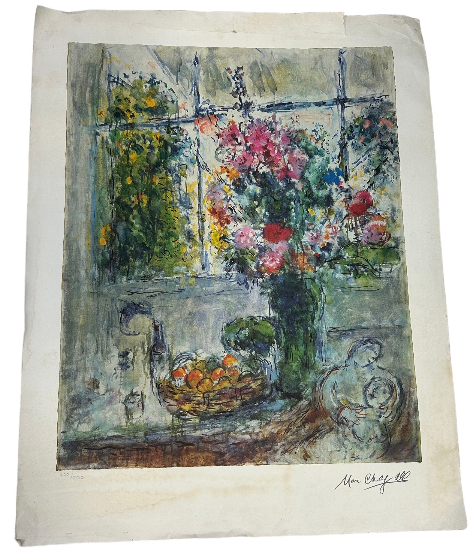 MARC CHAGALL (1887-1985) A LITHOGRAPH, PENCIL NUMBERED EDITION, SIGNED IN THE PLATE, Sheet size 80cm