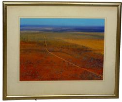 BEN SHEARER (AUSTRALIAN BORN 1941): A WATERCOLOUR PAINTING ON PAPER TITLED 'THE ROAD TO THE