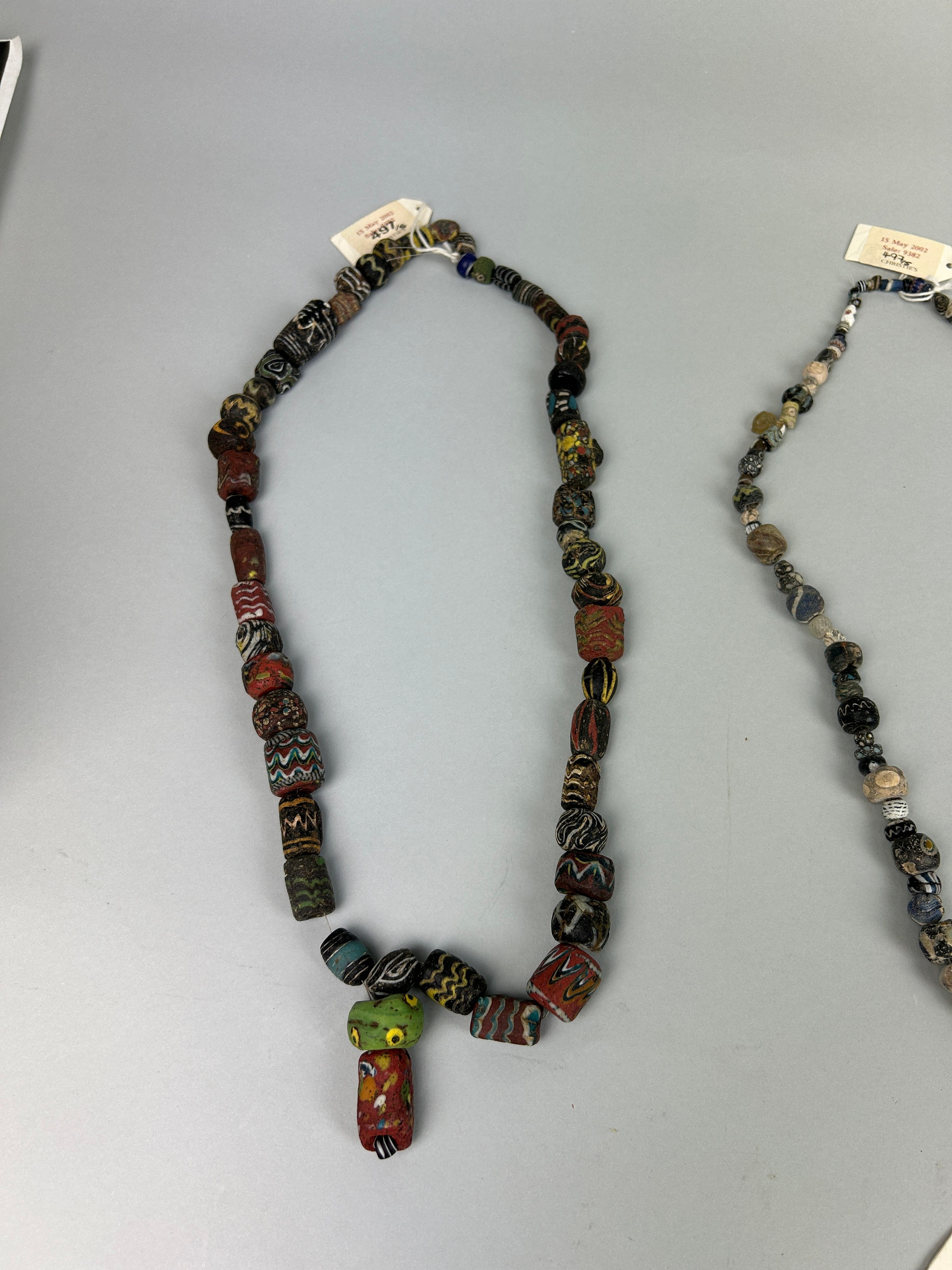A GROUP OF FOUR POLYCHROME MOSAIC GLASS BEAD NECKLACES, HELLENISTIC TO ISLAMIC PERIOD CIRCA 4TH - Image 5 of 14