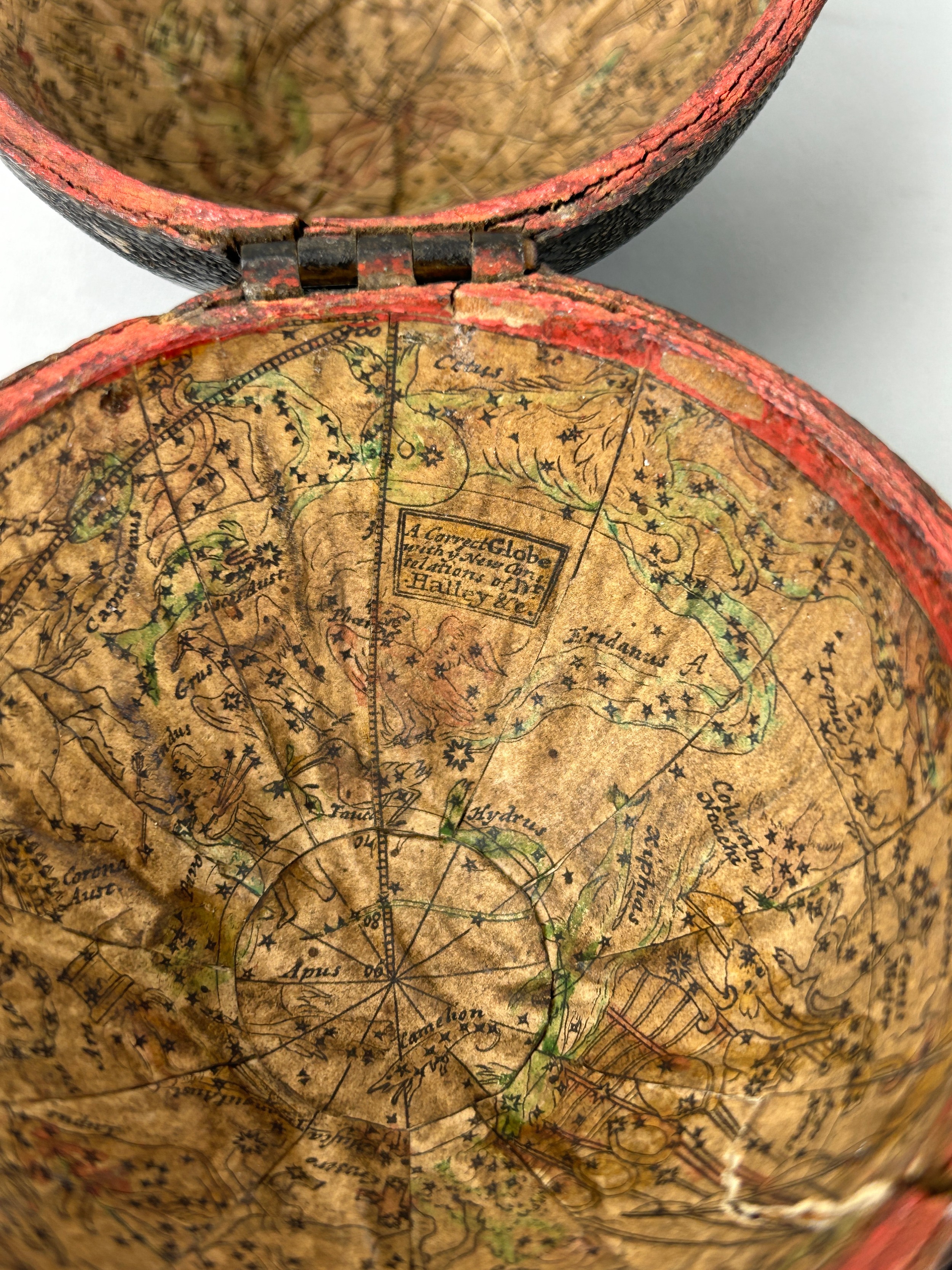 POCKET GLOBE: A CORRECT POCKET GLOBE WITH NEW INSTALLATIONS BY HALLEY AND CO CIRCA LATE 18TH CENTURY - Image 7 of 18