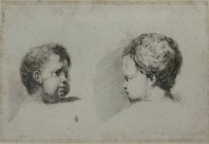 AFTER STEFANO DELLA BELLA (ITALIAN 1610-1664): A PAIR OF ETCHINGS DEPICTING PUTTI (2), 14cm x 10cm