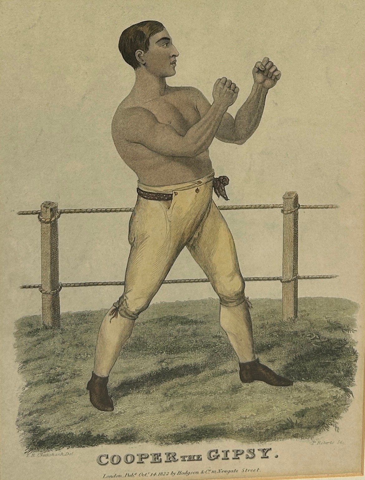 BOXING / PUGILIST INTEREST: AFTER ISAAC ROBERT CRUIKSHANK (1789-1856): THREE BOXING ENGRAVINGS / - Image 3 of 6