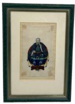 A CHINESE PAINTING ON RICE PAPER, Framed and glazed