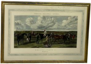 AFTER JOHN FREDERICK HERRING (1795-1865) A COLOURED PRINT 'FORES'S NATIONAL SPORTS...RACING PLATE