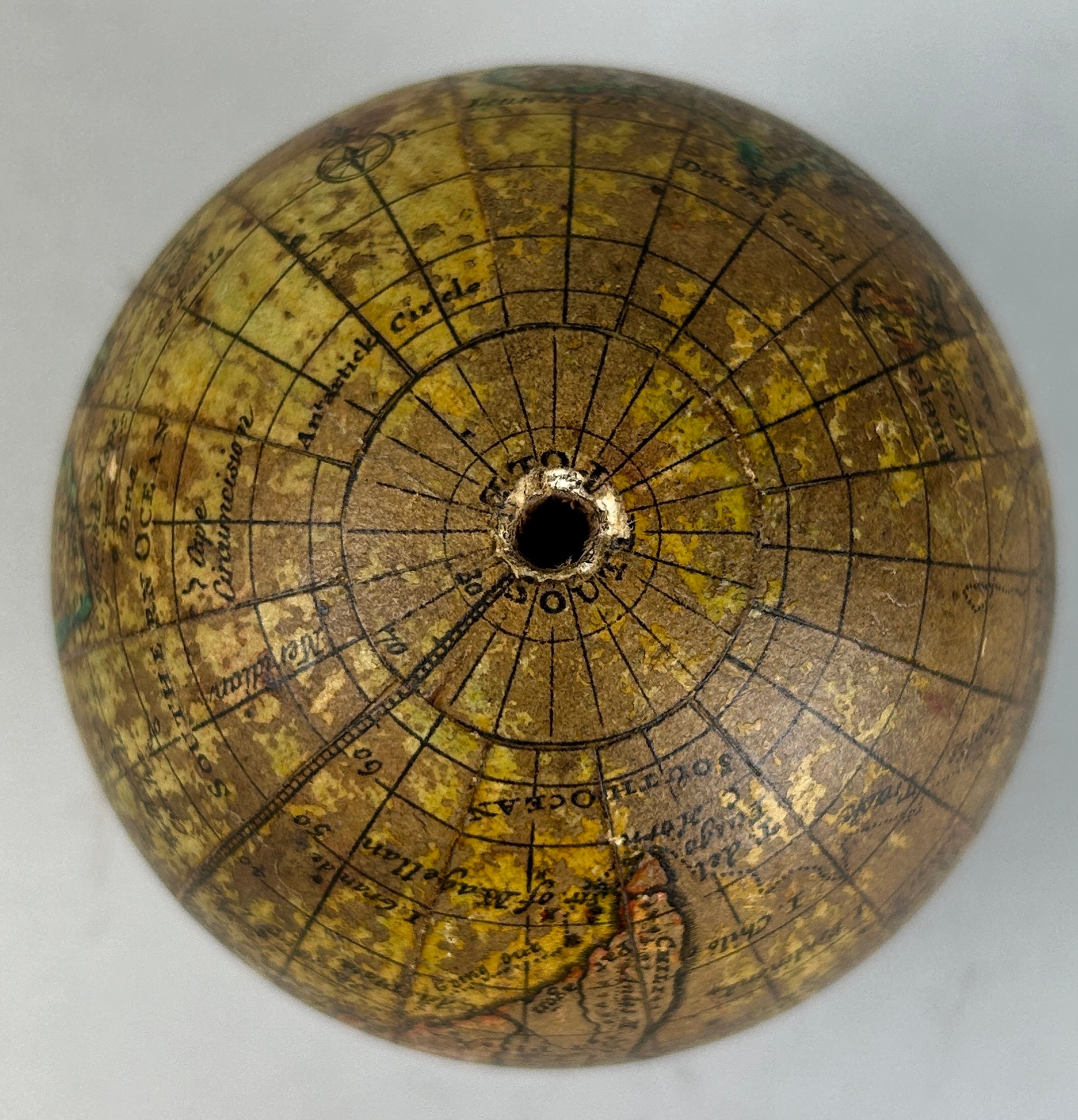 POCKET GLOBE: A CORRECT POCKET GLOBE WITH NEW INSTALLATIONS BY HALLEY AND CO CIRCA LATE 18TH CENTURY - Image 13 of 18