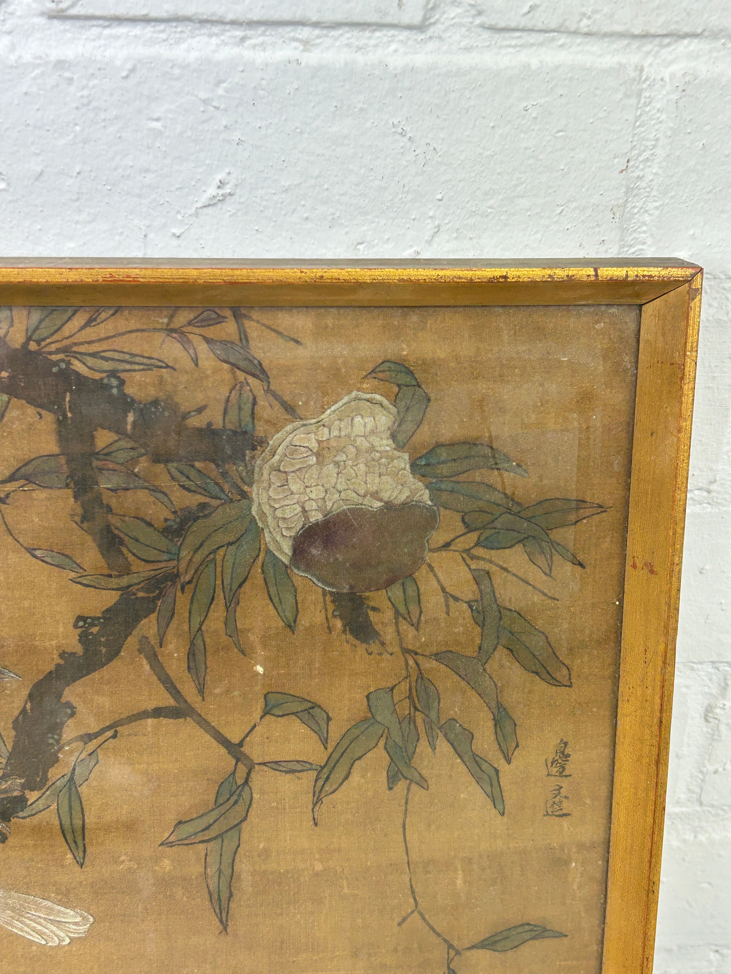 AFTER BIAN WEN JIN (MING DYNASTY ACTIVE 15TH CENTURY): A CHINESE PAINTING ON SILK DEPICTING A BIRD - Image 5 of 7