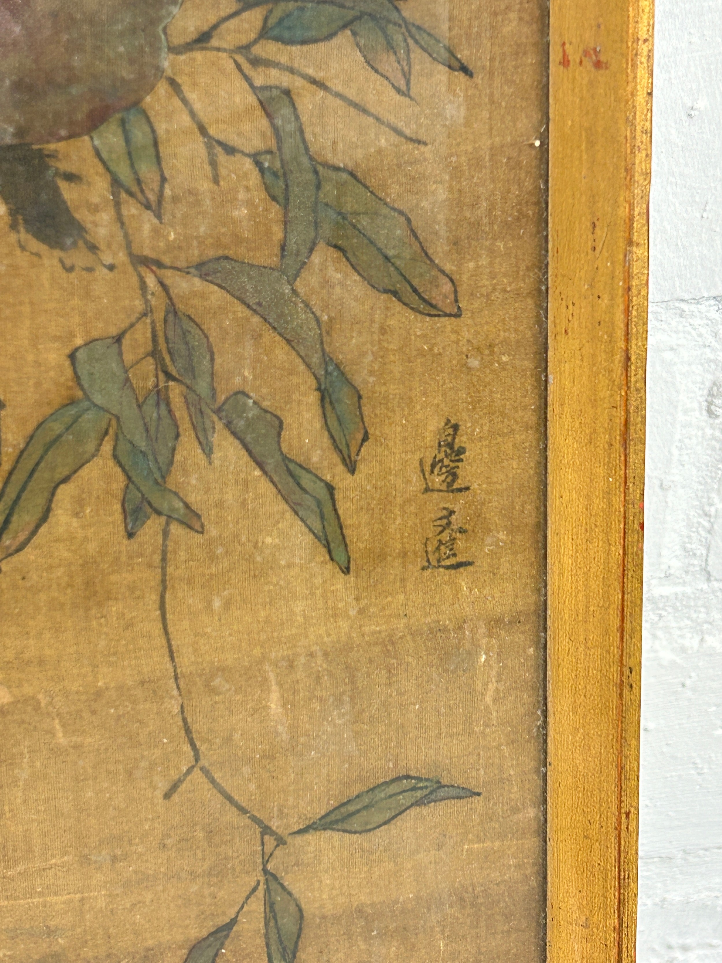 AFTER BIAN WEN JIN (MING DYNASTY ACTIVE 15TH CENTURY): A CHINESE PAINTING ON SILK DEPICTING A BIRD - Image 6 of 7