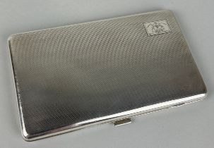 A SILVER CIGARETTE CASE, Weight: 206gms