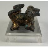 A PRE-COLUMBIAN TUMBAGA PAIR OF CONJOINED CANINES, From Costa Rica/Panama, Veraguas-Greater