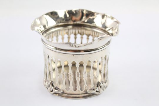 A .925 STERLING SILVER PIERCED SIDE POT/ PLANTER - Image 2 of 5