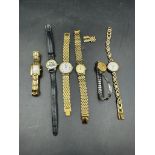 A selection of six Ladies watches including Rotary, Sekonda etc